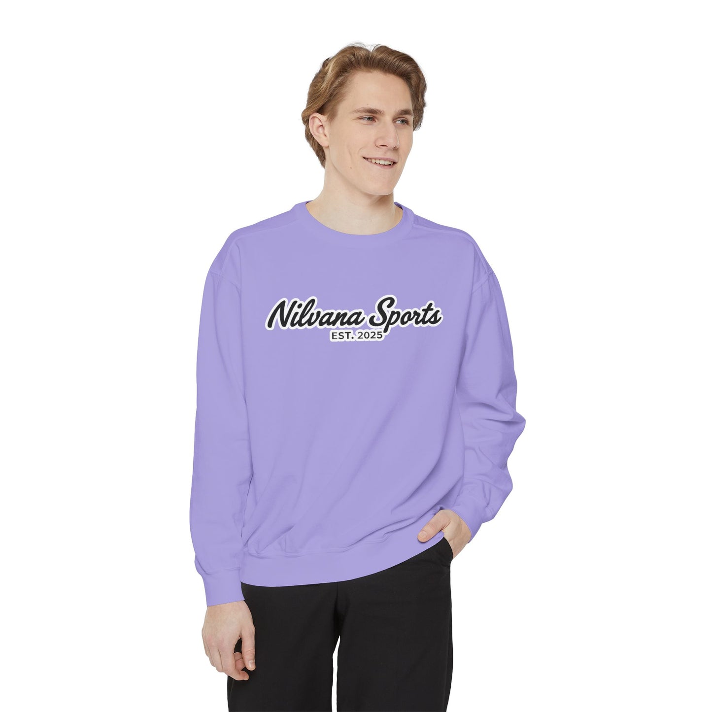 Sports Logo Crewneck Sweatshirt — Nilvana Sports Prep & 8-Bit Sports Report