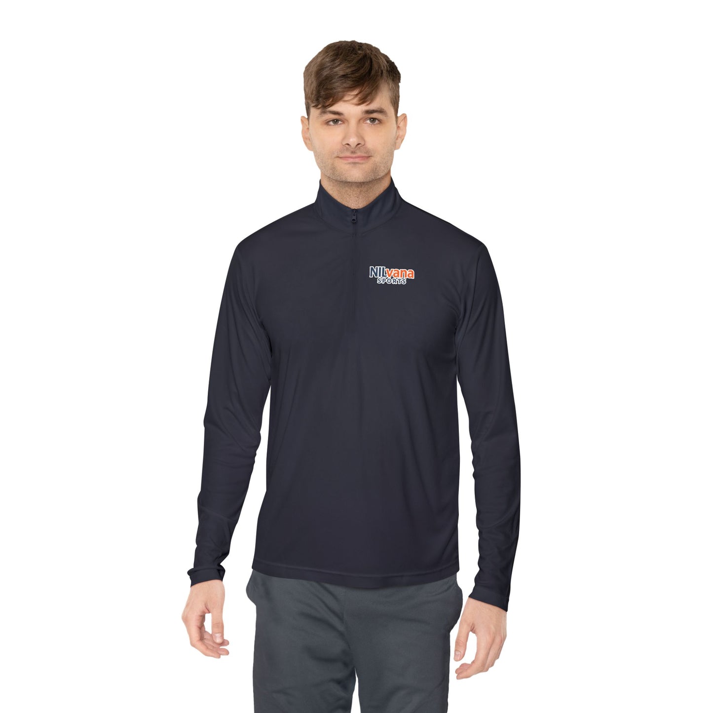 Quarter-Zip Pullover — NILvana Sports Logo Chest