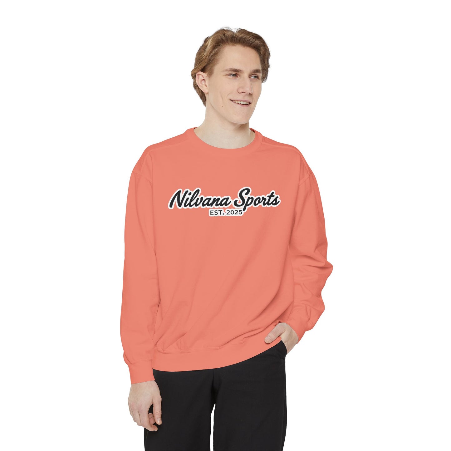 Sports Logo Crewneck Sweatshirt — Nilvana Sports Prep & 8-Bit Sports Report
