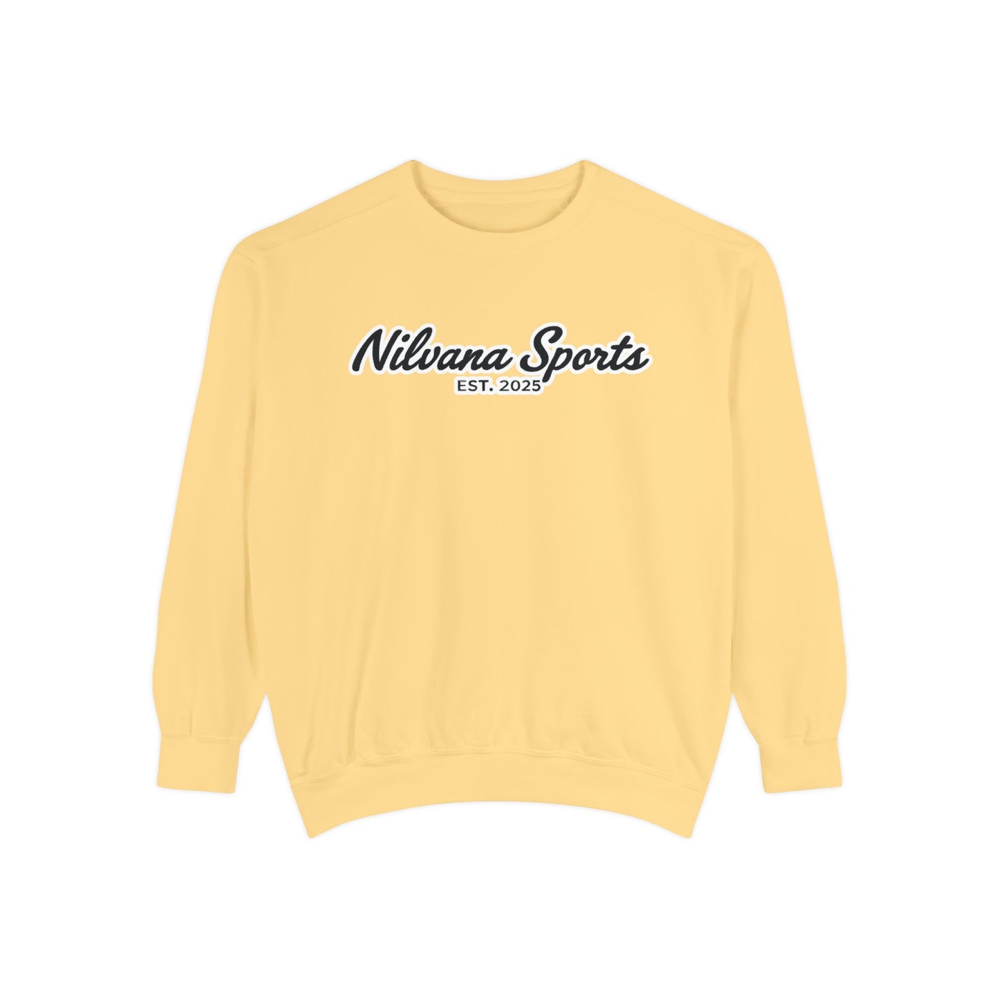 Sports Logo Crewneck Sweatshirt — Nilvana Sports Prep & 8-Bit Sports Report