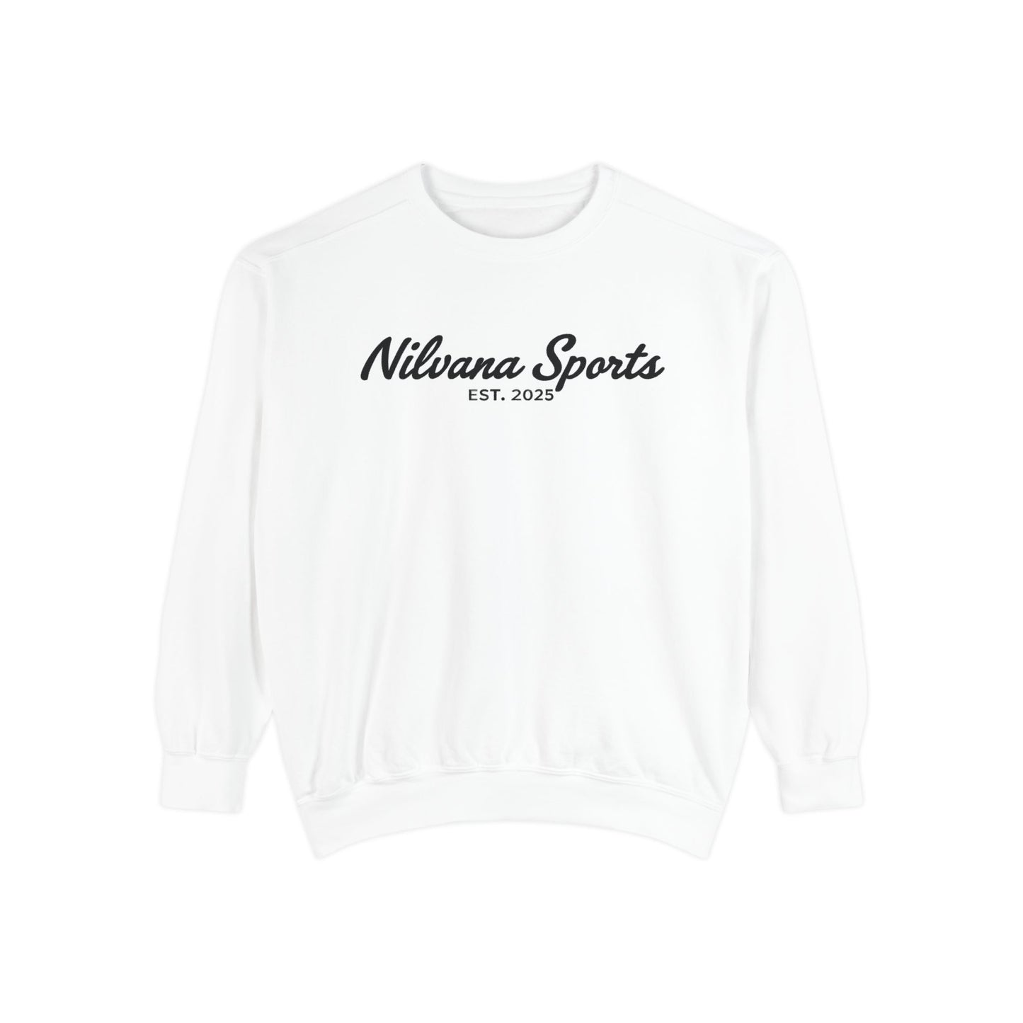 Sports Logo Crewneck Sweatshirt — Nilvana Sports Prep & 8-Bit Sports Report