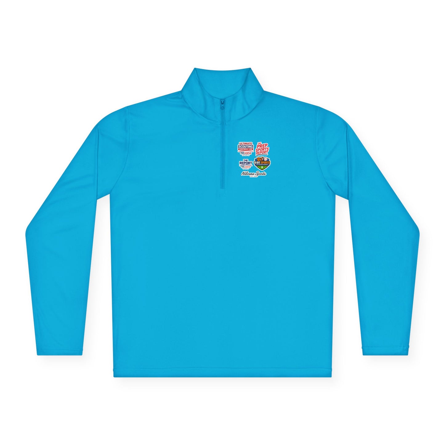 Quarter-Zip Pullover — Retro Patch Chest Design