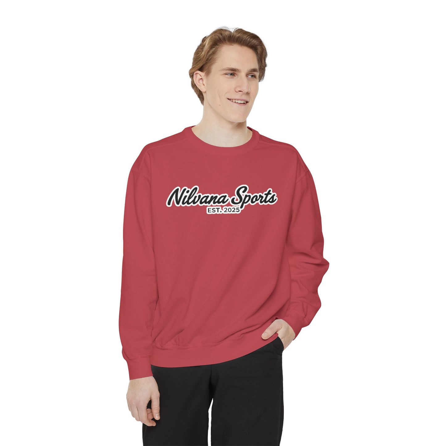 Sports Logo Crewneck Sweatshirt — Nilvana Sports Prep & 8-Bit Sports Report