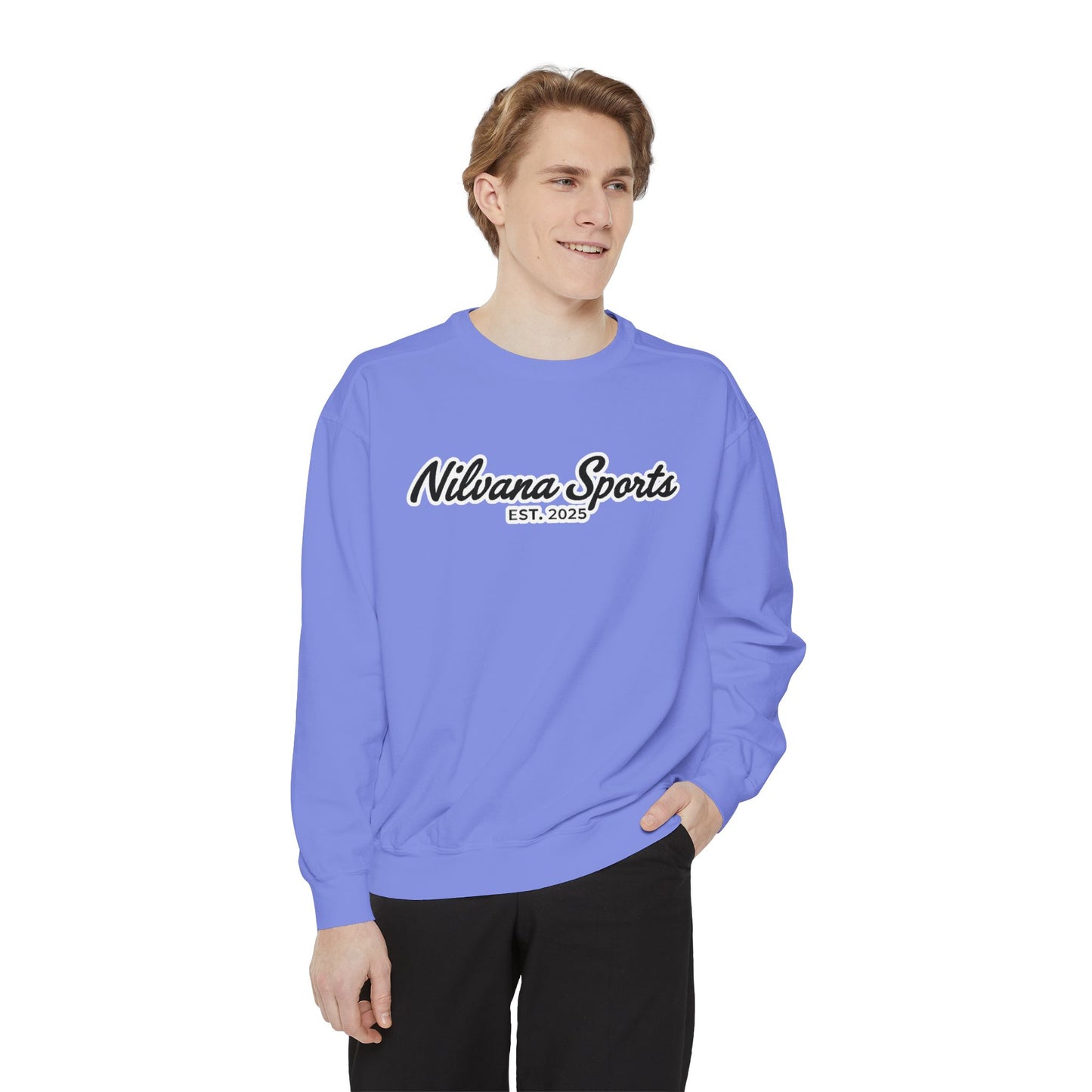Sports Logo Crewneck Sweatshirt — Nilvana Sports Prep & 8-Bit Sports Report