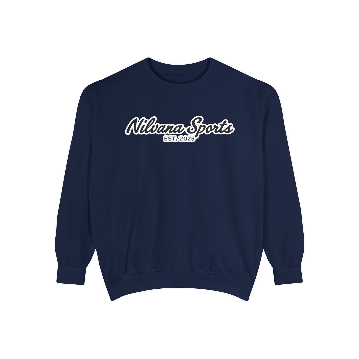Sports Logo Crewneck Sweatshirt — Nilvana Sports Prep & 8-Bit Sports Report